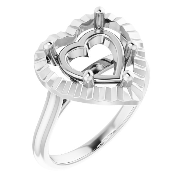 Solitaire Geometric Engagement Ring