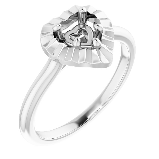 Solitaire Geometric Engagement Ring