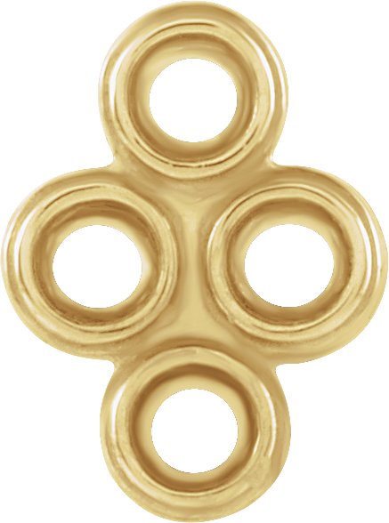 Round Cluster Earring Setting