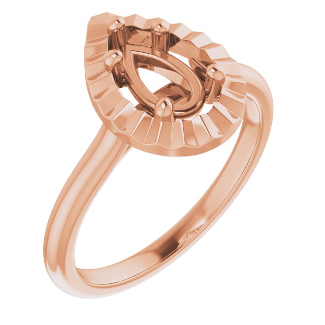 Solitaire Geometric Engagement Ring