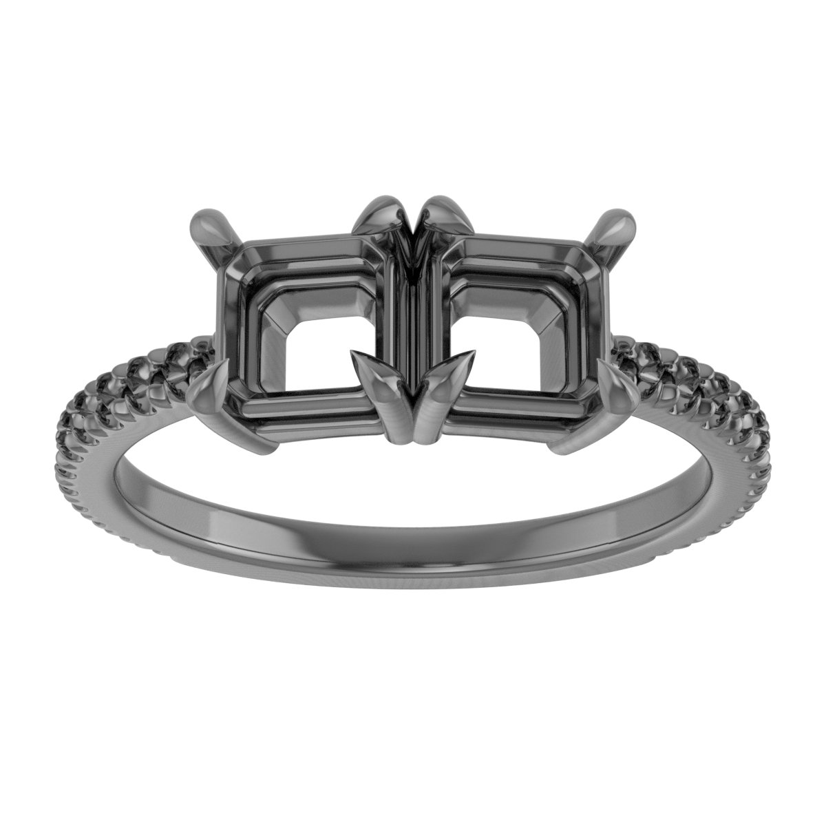 8x6 mm Pear Engagement Ring Mounting view 3