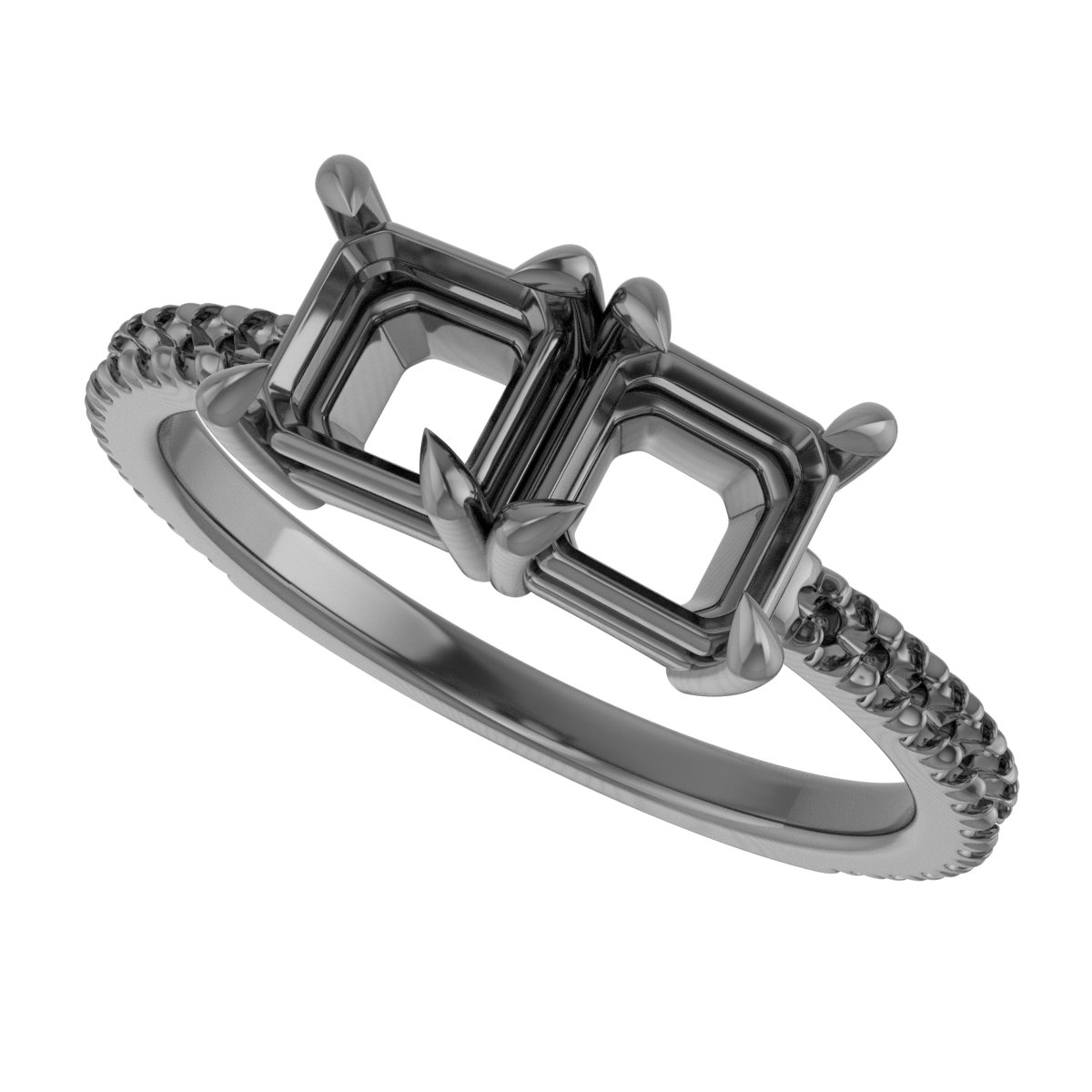 8x6 mm Pear Engagement Ring Mounting view 5