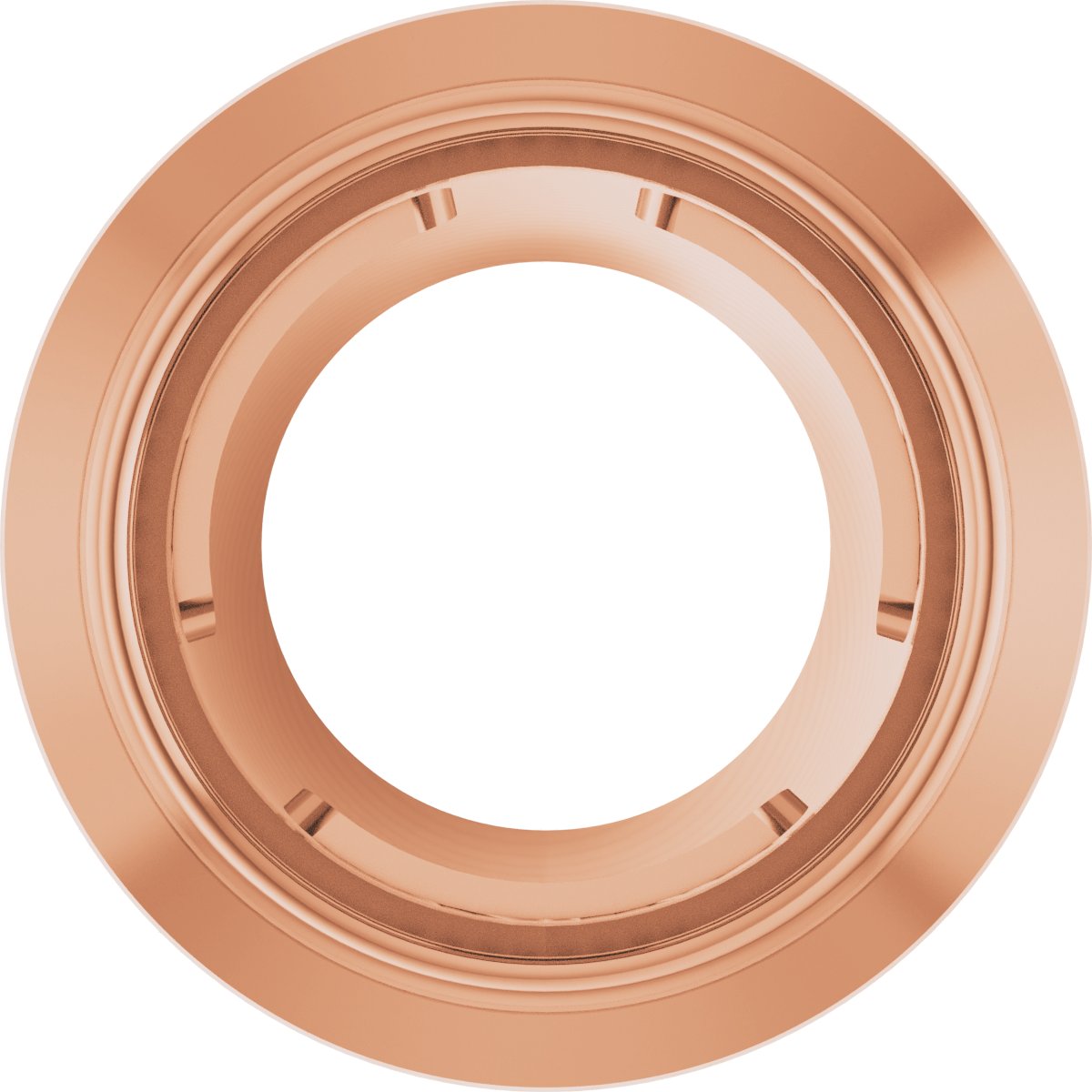 Round Bezel-Set Slide Pendant