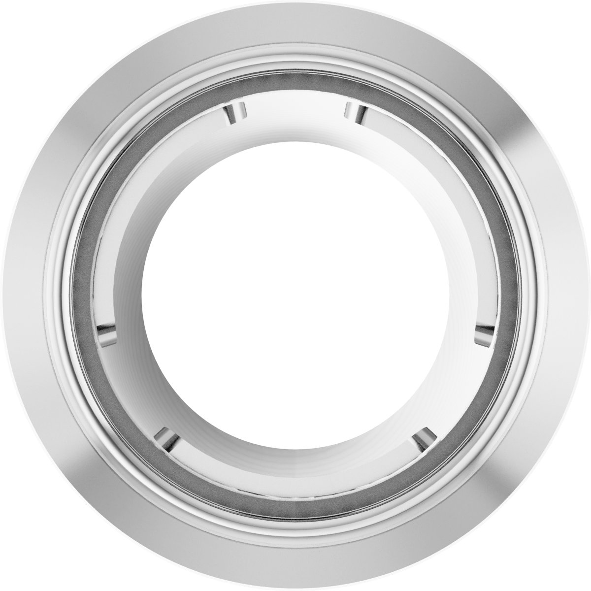 Round Bezel-Set Slide Pendant