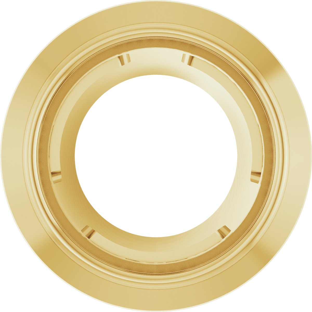 Round Bezel-Set Slide Pendant