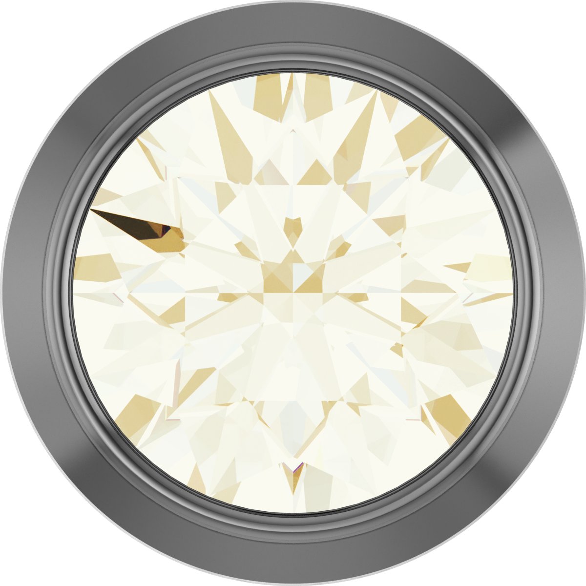 14K Yellow 1/6 CT Natural Diamond Slide Pendant