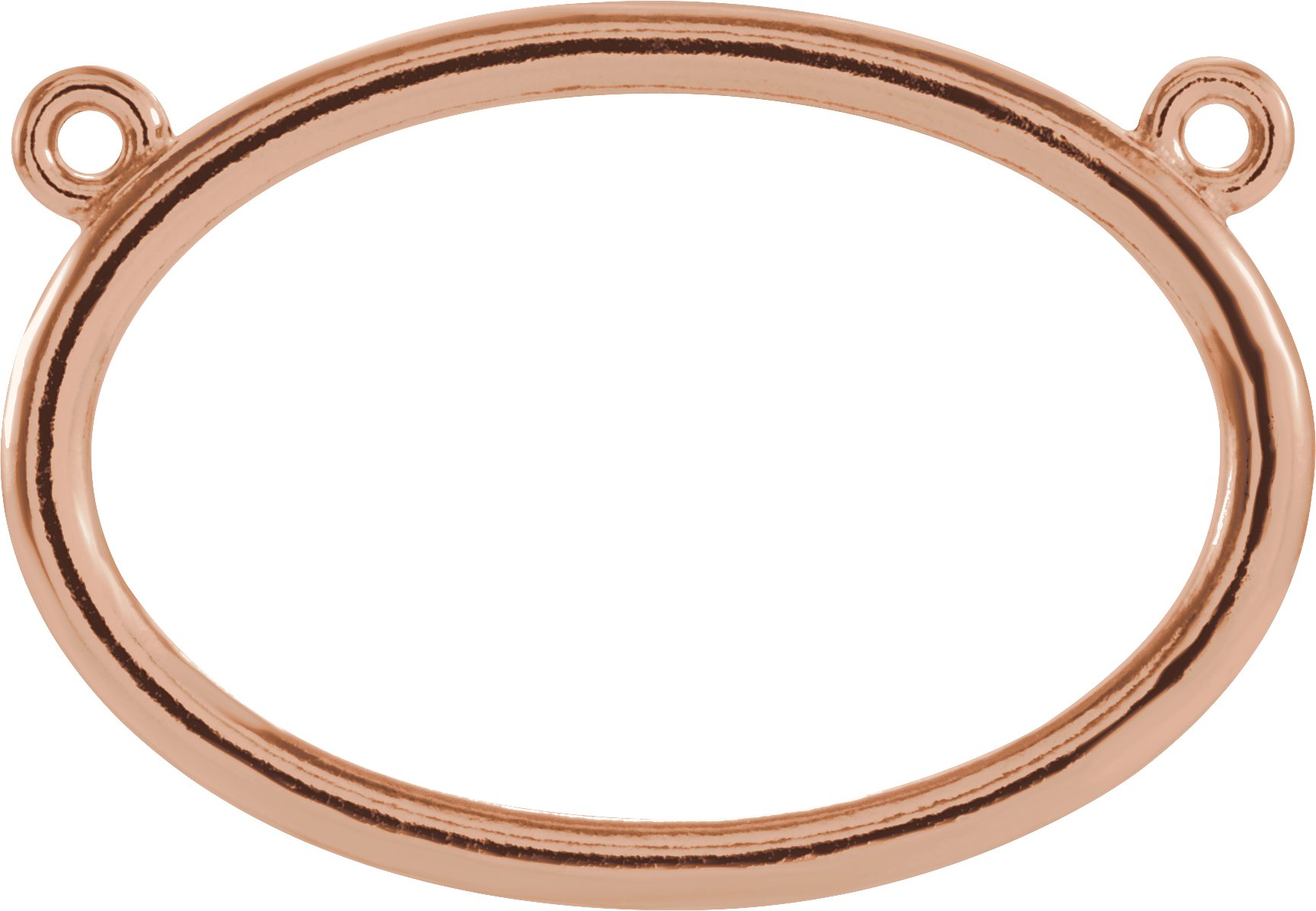 Horizontal Oval Necklace or Center