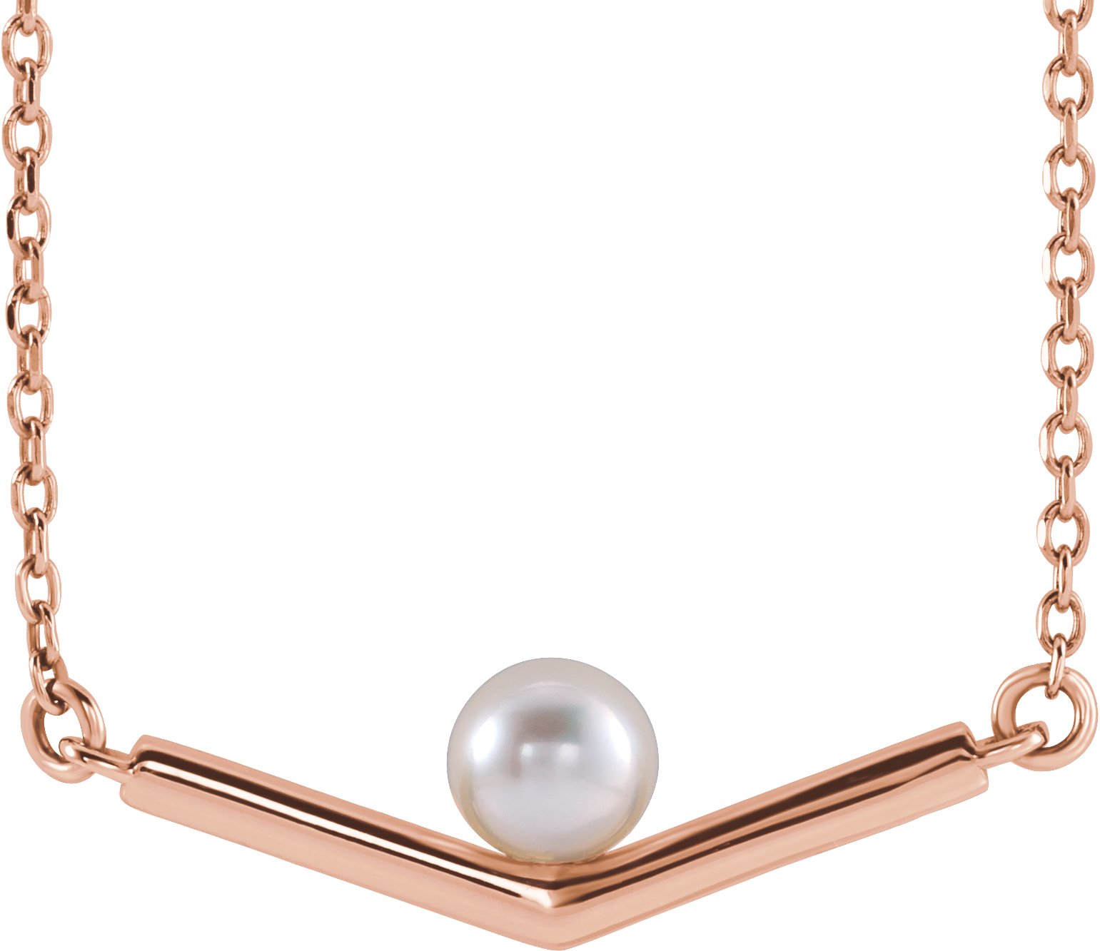 Pearl V Necklace or Center