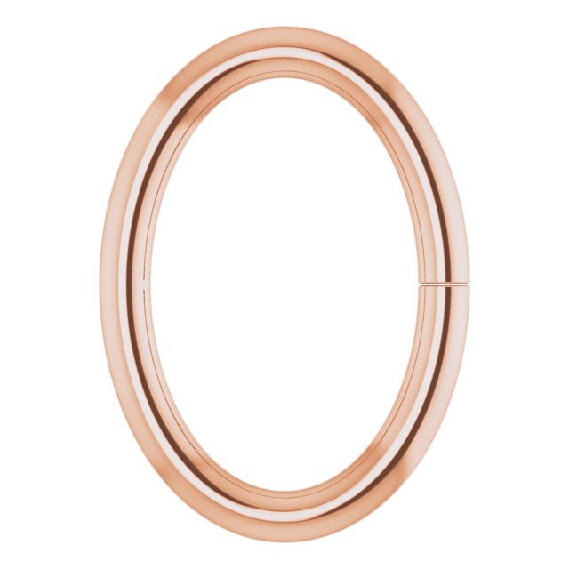 4x2 mm ID Oval Jump Ring with Round Wire