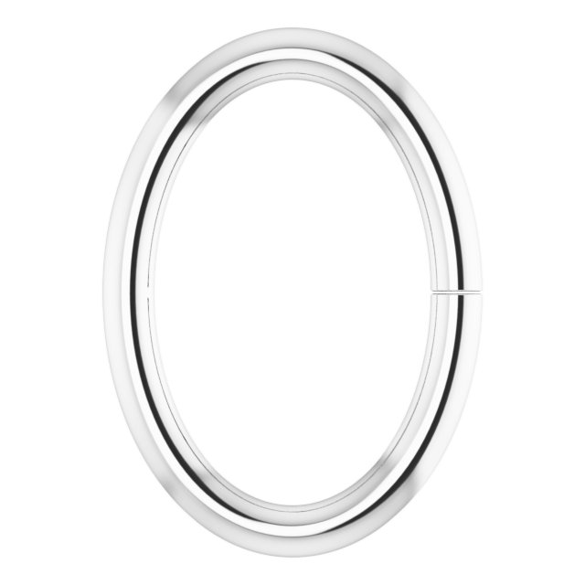 4x2 mm ID Oval Jump Ring with Round Wire