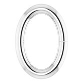 14K White 5.5x3.3 mm ID Oval Jump Ring