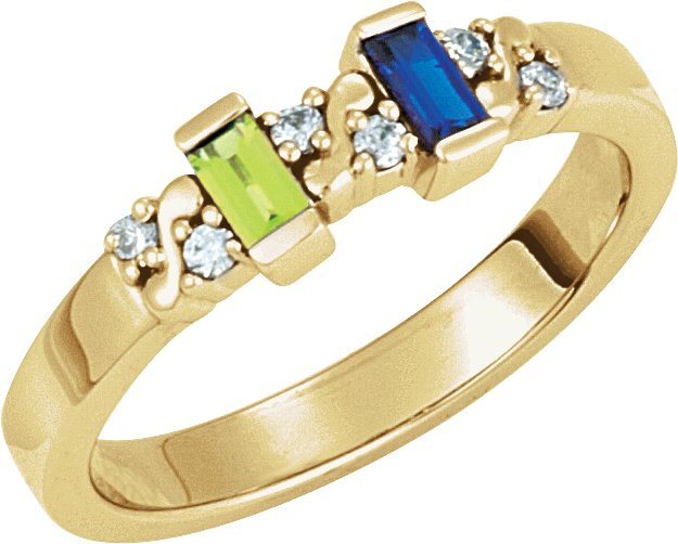 Accented Family Ring