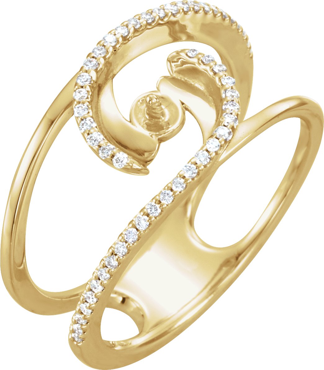Pearl Negative Space Ring