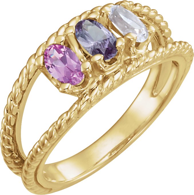Family Negative Space Ring
