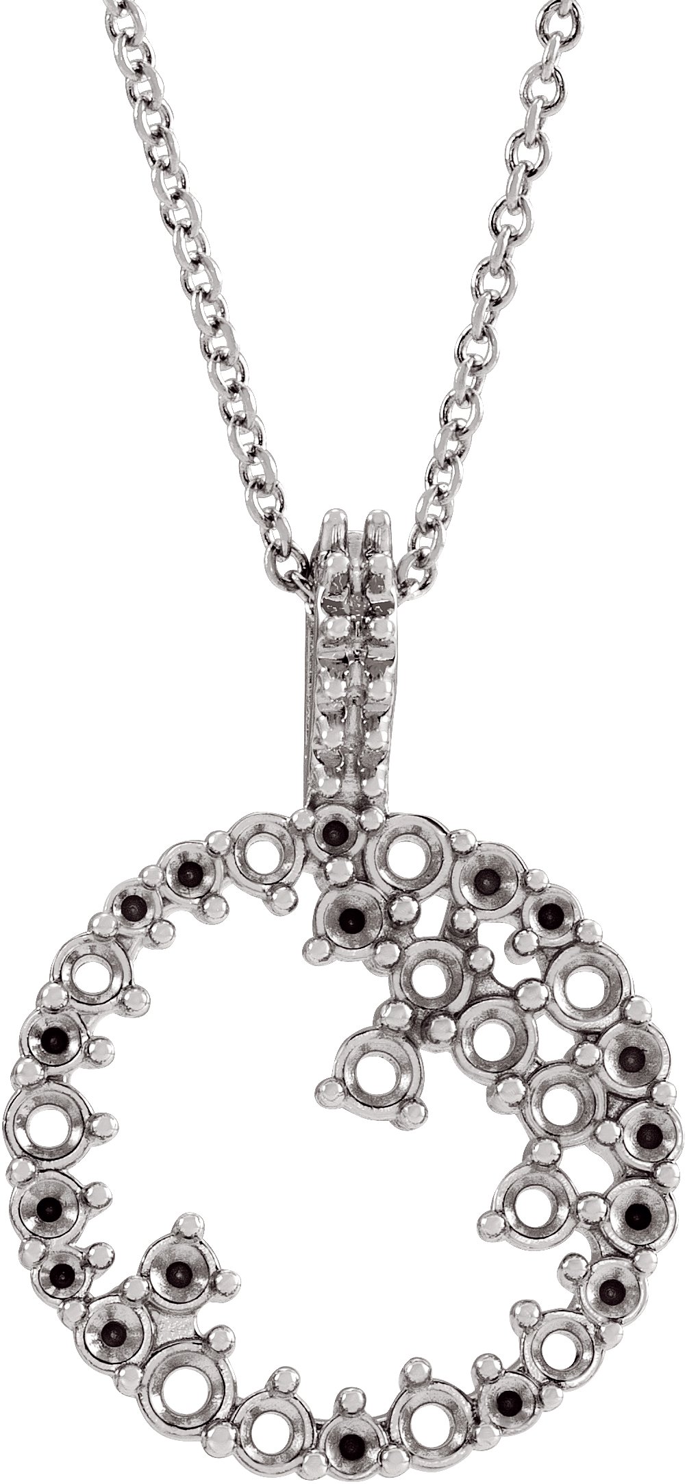 Scattered Circle Necklace or Pendant