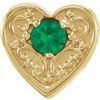 14K Yellow Emerald Family Heart Slide Pendant Ref. 16233188