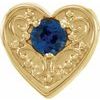 14K Yellow Blue Sapphire Family Heart Slide Pendant Ref. 16233204