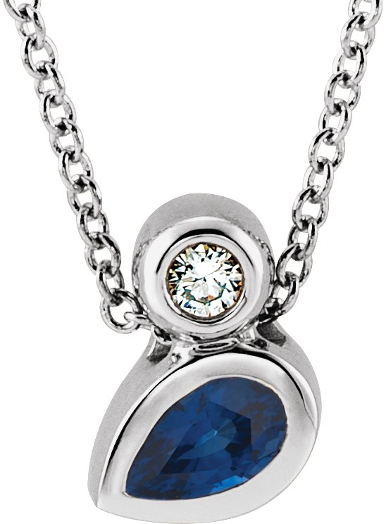 Bezel-Set Slide Pendant