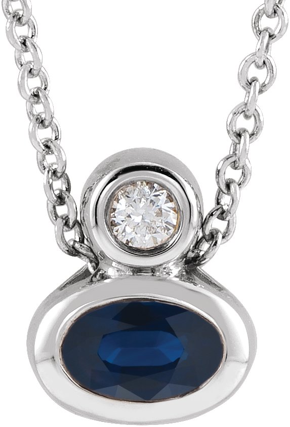 Bezel-Set Necklace or Slide Pendant