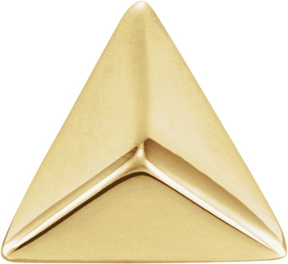 14K Yellow Pyramid Single Earring Ref 12620232