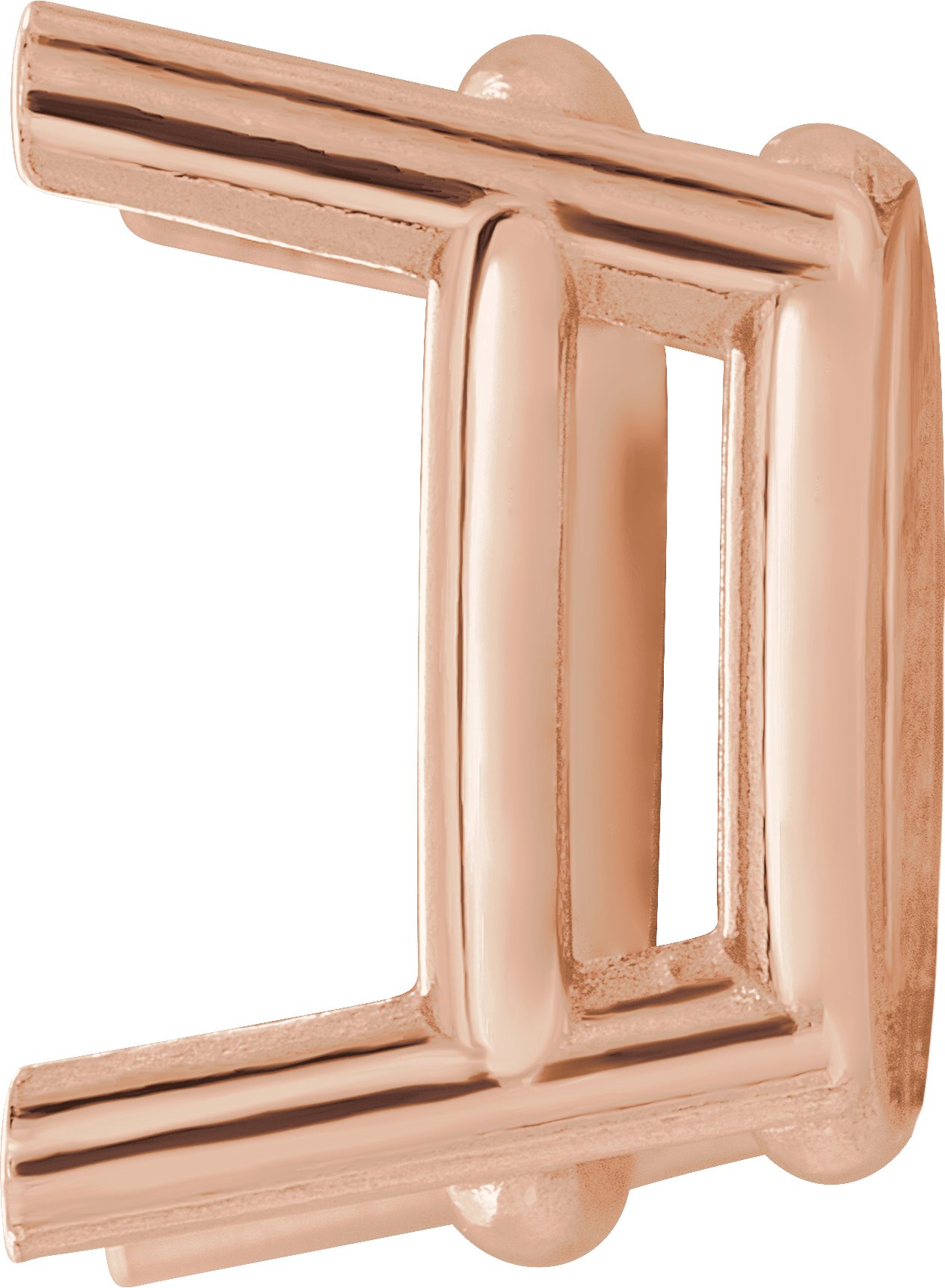 Cushion 4-Prong Earring Setting