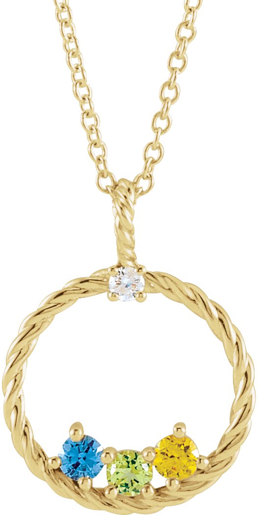 Family Circle Necklace or Pendant