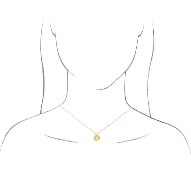 14K Yellow Initial W 16-18 Necklace
