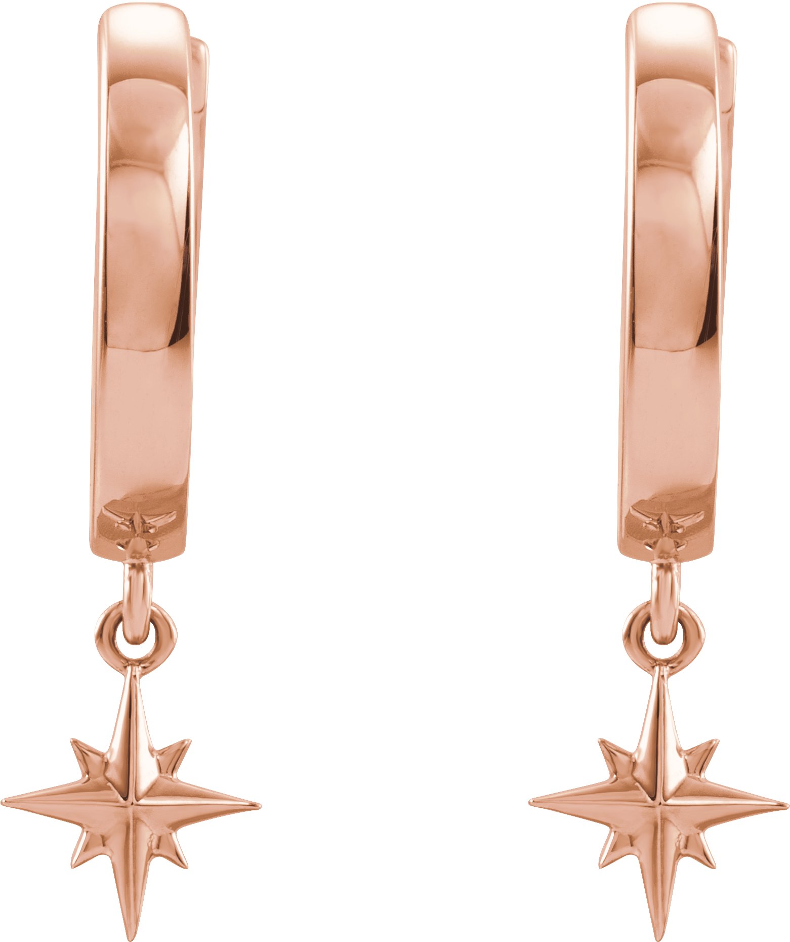 Alternative view of Star Hoop Earrings