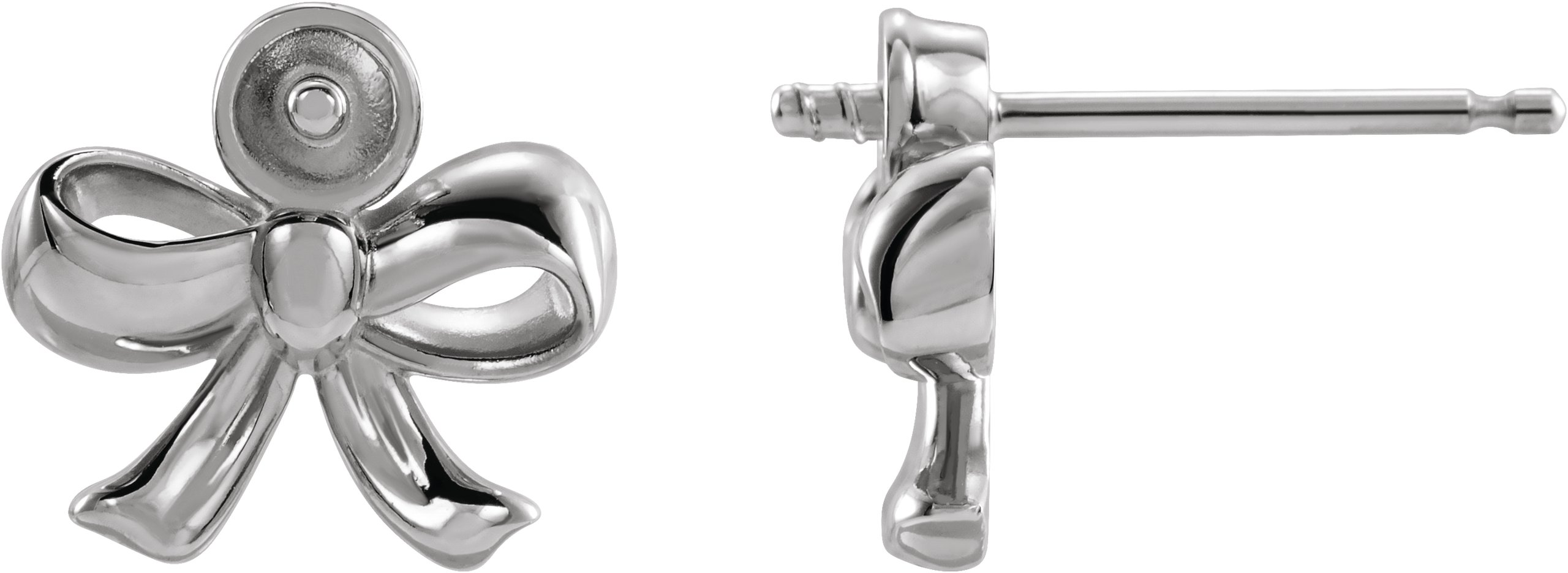Pearl Bow Earrings