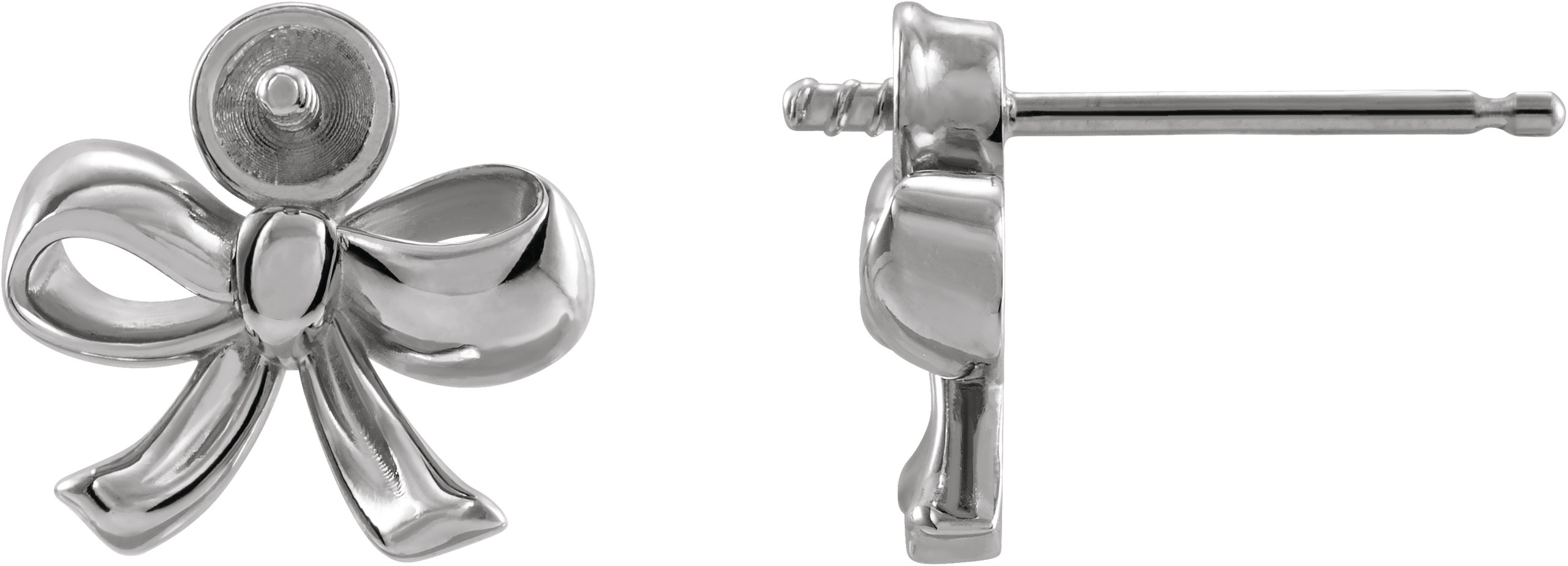 Pearl Bow Earrings