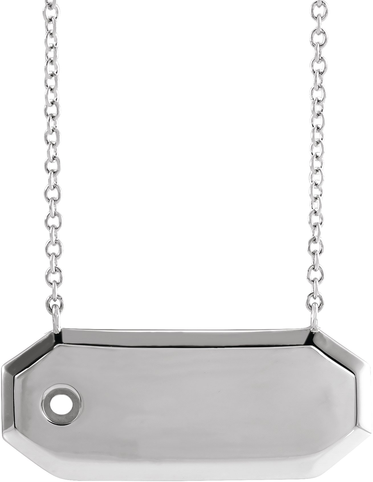 Engravable Bar Necklace or Center