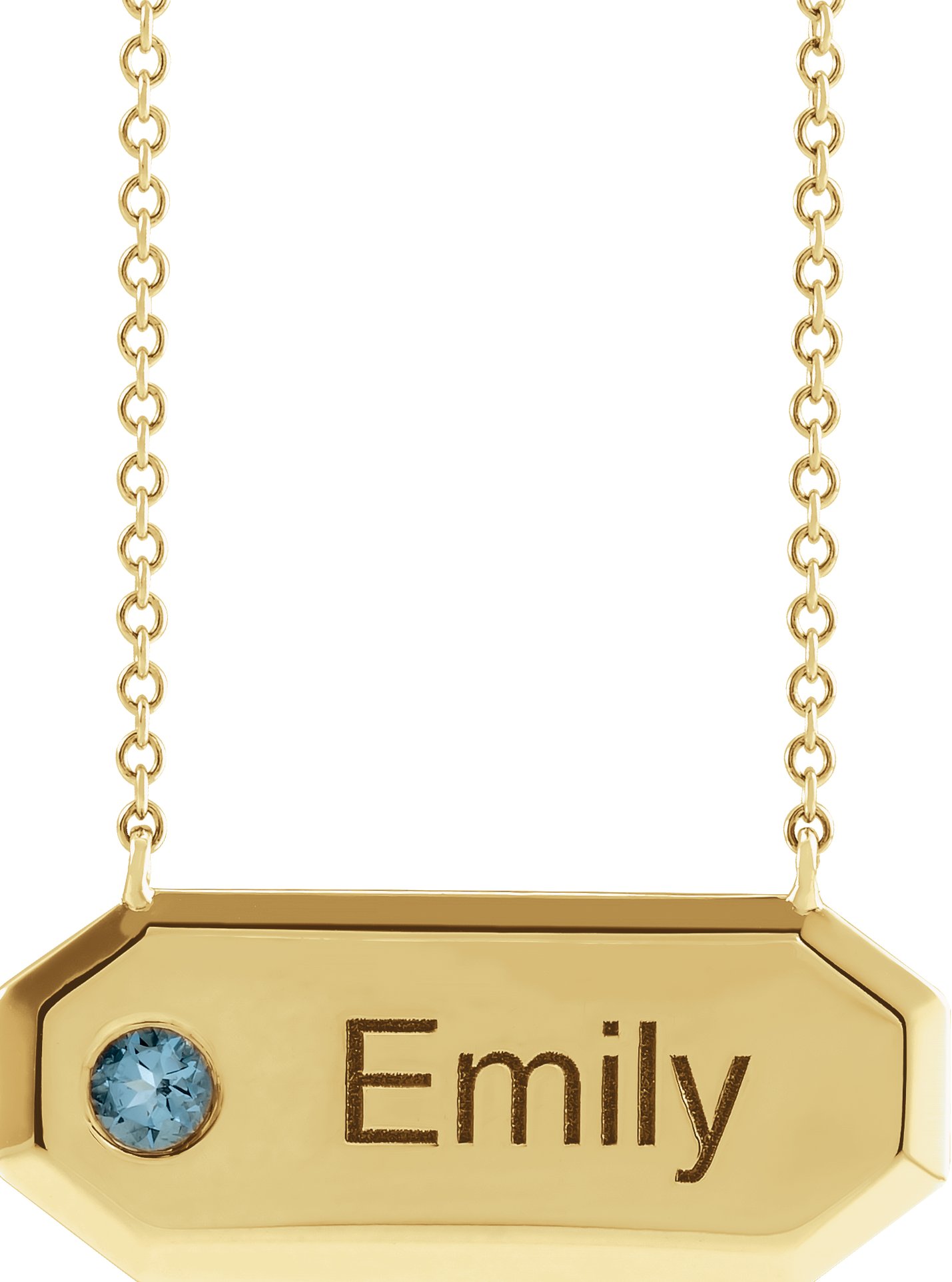 Engravable Bar Necklace or Center