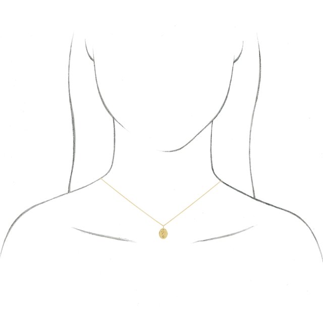 14K Yellow .005 CT Diamond Starburst 16-18 Necklace