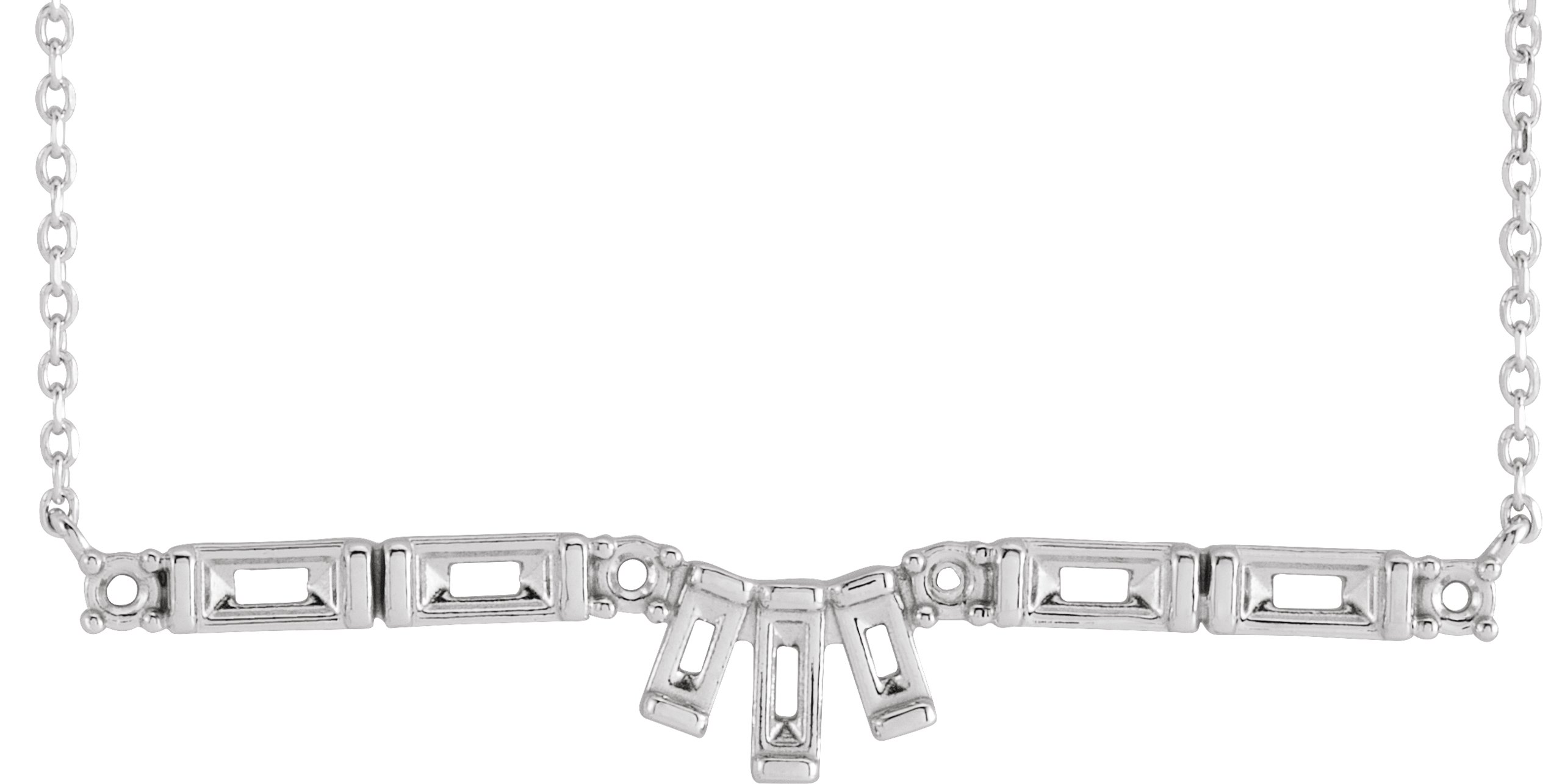 Baguette Bar Necklace or Center