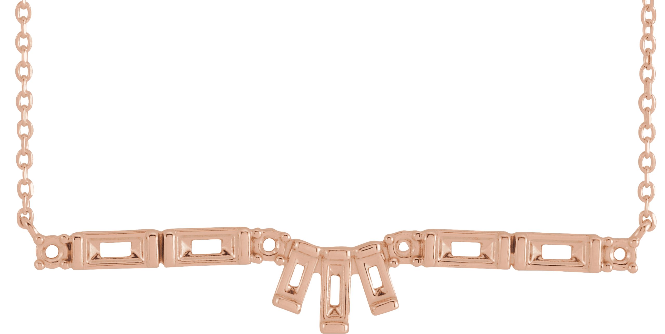 Baguette Bar Necklace or Center