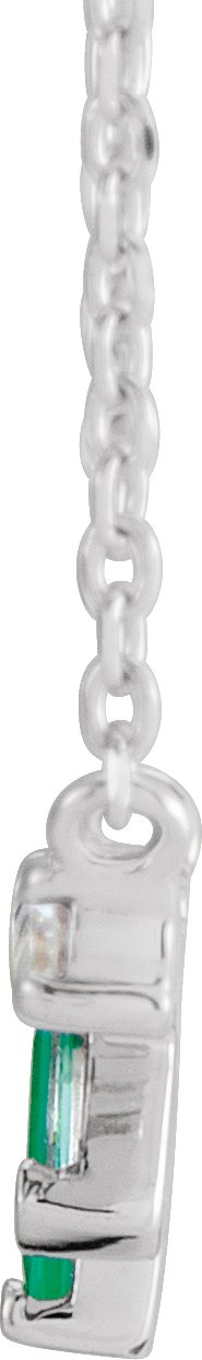 Alternative view of Baguette Bar Necklace or Center