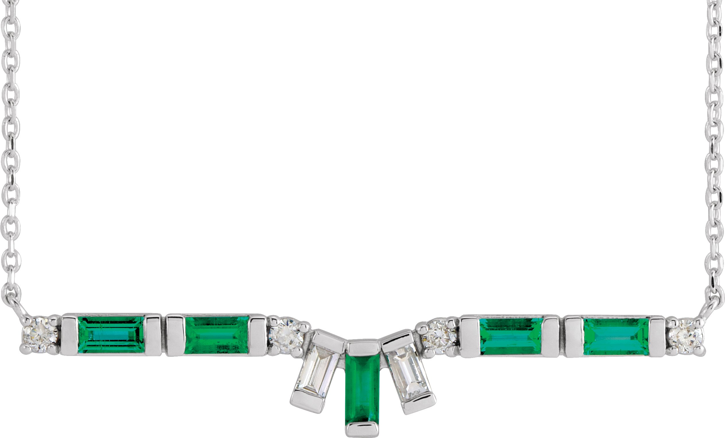 Baguette Bar Necklace or Center