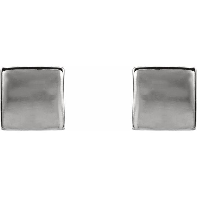 Sterling Silver Cube Earrings