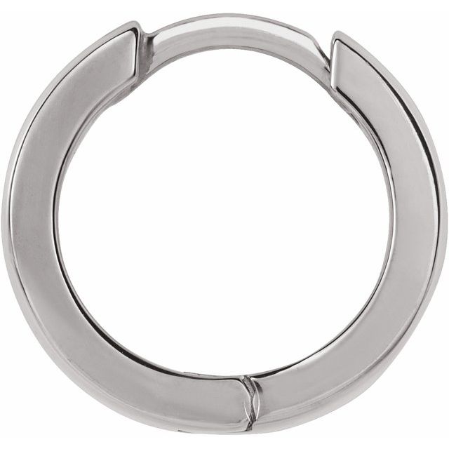 Sterling Silver Hinged 12.5 mm Hoop Earring
