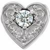 14K White .10 CTW Diamond Family Heart Slide Pendant Ref. 16233183