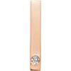 14K Rose Sapphire Family Engravable Bar Slide Pendant Ref. 16233301