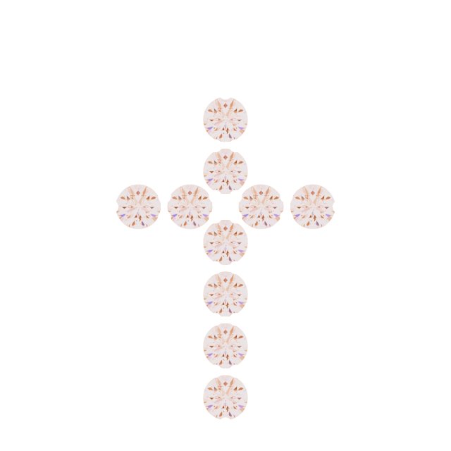 Accented Cross Necklace or Pendant