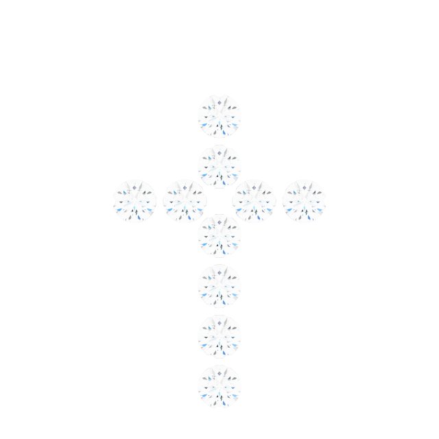 Accented Cross Necklace or Pendant