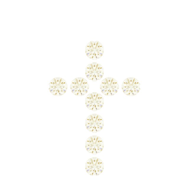 Accented Cross Necklace or Pendant
