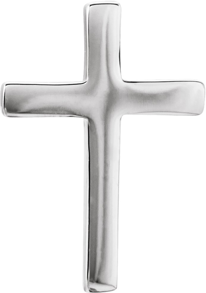 Sterling Silver 10 mm Cross Single Earring