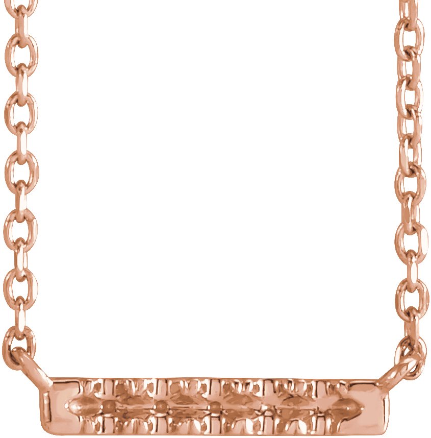French-Set Bar Necklace or Center