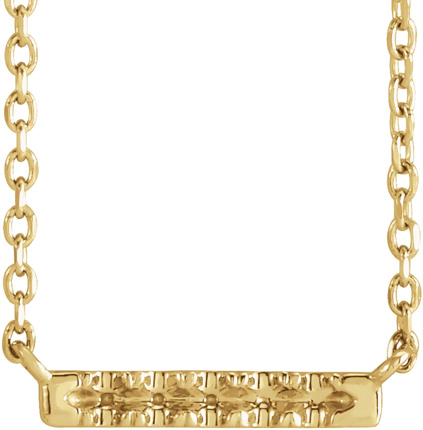 French-Set Bar Necklace or Center