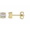 14K Yellow .33 CTW Diamond Cluster Earrings Ref 17473916
