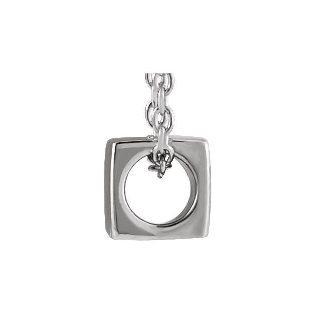 Sterling Silver 5x5 mm Cube 18