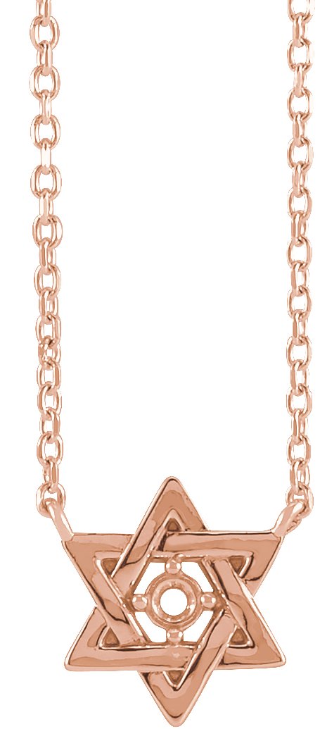 Star of David Necklace or Center